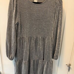 Striped Black and White womens Dress